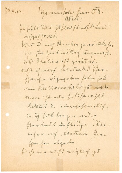Brief von Leo Samberger an Herrn Munch - 10.11.1945