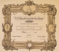 Franz Ritter v. Heintl - Aufnahmeurkunde - 30. Jänner 1848