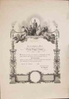 Verein für Volksbildung, Wien - Mitgliedschaftsurkunde - Franz Ritter v. Heintl