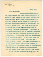 Charles Kendall Adams Brief an Rudolf Cronau - 4.1.1892