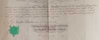 Verein Kleinkinderbewahr-Anstalt (Baden) - Urkunde für Anna Plochl Freiin v. Brandhof - 04.11.1840