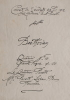 Bernard Naudin - Programm Konzert Paul und Denise Poiret 23. Feb. 1912 - 1912 - Kalligraphie