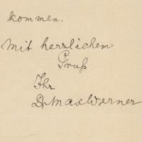 Dr. Max Werner - Brief - 06.05.1912