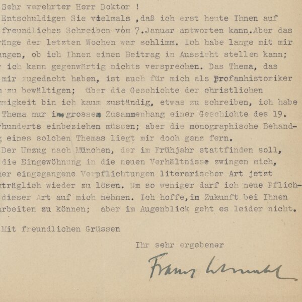 Franz Schnabel - Brief - 13.02.1948