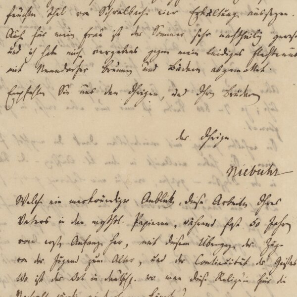 Barthold Georg Niebuhr - Eigenhänd. Brief m. U. - 26. August 1827