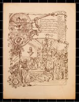 Akademischer Verein Motiv Berlin - Faltblatt - um 1890