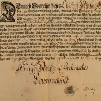 Christoph Nicolaus Engelhard - Geburtsbrief - 13. Juli 1809