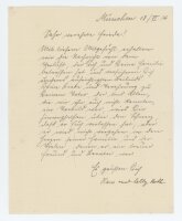 Hans Roth - Kondolenzbrief - 18.06.1914