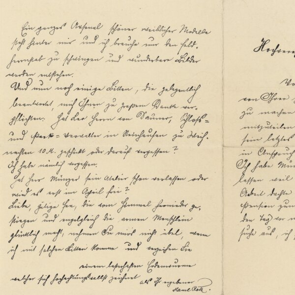 Hans Roth - Brief - 06.02.1909