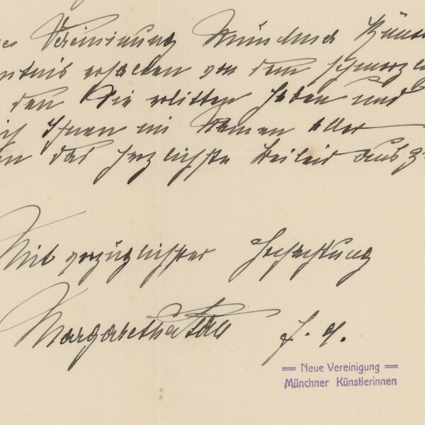 Margarethe Stall - Kondolenzbrief - 26.06.1914