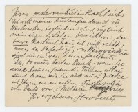 Fritz Strobentz - Brief - undatiert