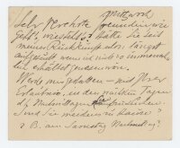 Fritz Strobentz - Brief - undatiert