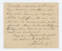 Fritz Strobentz - Brief - undatiert