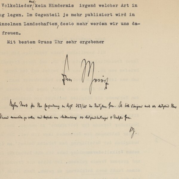 John Meier - Brief - 1. Juni 1913