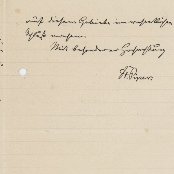Otto Piper - Brief - 24. September 1911