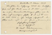 Carl Pöhlmann - Postkarte - 8. Februar 1927