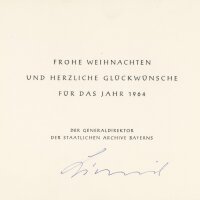 Heinz Lieberich - Karte - Weihnachten 1963