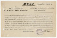 Aloys Dreyer - Mitteilung - 9. März 1927
