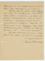 Robert Schlumberger von Goldeck - Brief - 4. September 1924