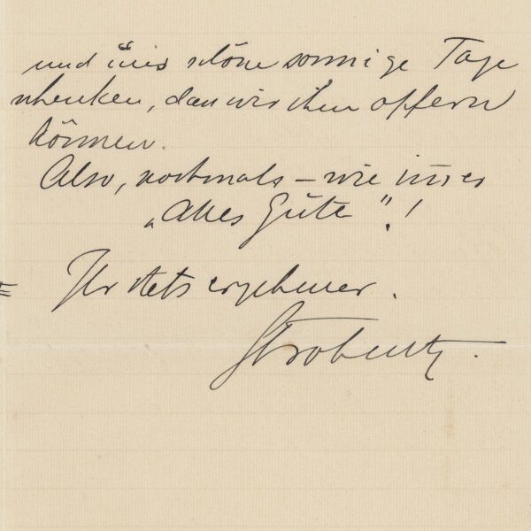 Fritz Strobentz - Brief - 28. August 1912