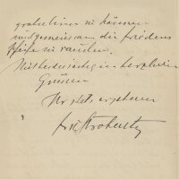 Fritz Strobentz - Brief - 5. August 1913