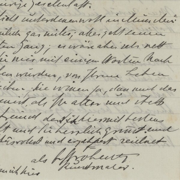 Fritz Strobentz - Brief - Frühling 1912