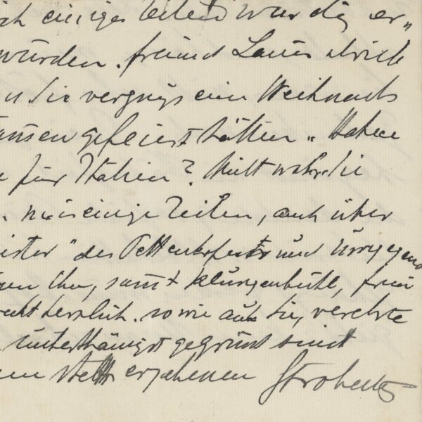 Fritz Strobentz - Brief - 14. Januar 1909