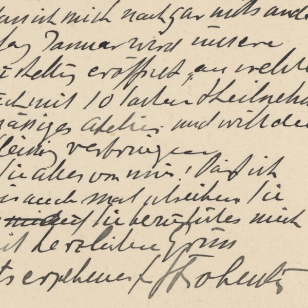 Fritz Strobentz - Postkarte - 29. Dezember 1907