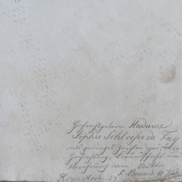 Bernhard Maria Jeckel - Autograph - November 1857